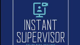 Instant Supervisor  Online BCBA Supervision  Video Conferencing  Remote BACB Supervision [upl. by Sucramad]