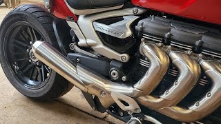 Triumph Rocket 3 R  Verex Exhaust [upl. by Anasxor]