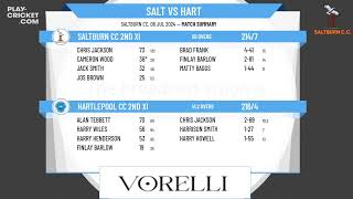 Saltburn CC 2nd XI v Hartlepool CC 2nd XI [upl. by Ainsley]