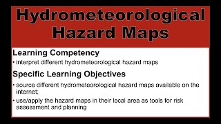 Hydrometeorological Hazard Maps  Disaster Readiness and Risk Reduction DRRR [upl. by Podvin]