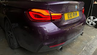 BMW F36 boot lid trim removal  rear LCI light prep csretrofits bmw f36 diy [upl. by Adyeren]