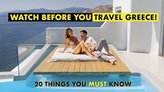 20 MUST know Greece Travel Tips  WATCH BEFORE YOU GO [upl. by Stepha]