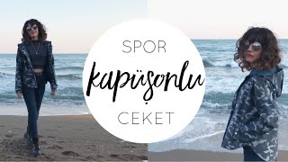 KAPÜŞONLU SPOR CEKET DİKİMİ  KALIPSIZ  Damla Toral [upl. by Sheelah310]