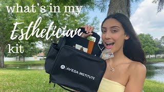 Esthetician Kit Unboxing 2020 Aveda Institute [upl. by Gwenette]