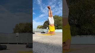 Mastering the Bound Arms Headstand A Challenging Sirsasana Variation yoga shorts [upl. by Nosyt]