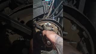 drum brake system easy return springs removal remove drum brake shoes without spring tool [upl. by Enihsnus]