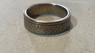 Sacagawea dollar coin ring size 10 brass [upl. by Razatlab192]