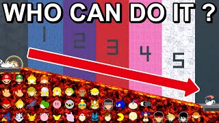 Who Can Make It Diagonally Lava Challenge  Super Smash Bros Ultimate [upl. by Marelda816]