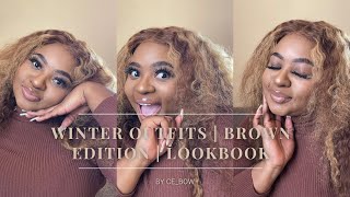 Winter Outfit Ideas  Brown Edition  Lookbook budgetstyle everydaylooks affordablefashion [upl. by Reckford817]