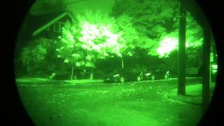 Testing the Chinese DBAL IRGreen laser at night with a PVS14 [upl. by Posehn]