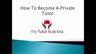 How To Become A Tutor  8 Tips [upl. by Isiad]