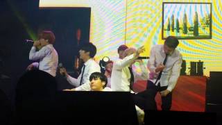 310715BTS in Brazil 2015  Blanket Kick fancampart1 [upl. by Niall]