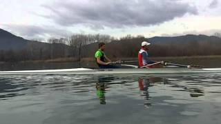 Banyoles December 2011 PAIR ROWING [upl. by Fevre]