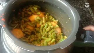 Beansbarbati aloo recipehow to make beans birista sabjilong beans curry MBA recipe [upl. by Jarietta452]