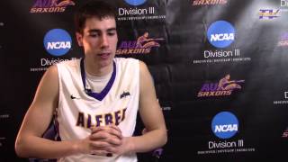 Alfred University Mens Basketball vs Nazareth Highlights 020615 [upl. by Debra]