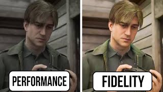 Silent Hill 2 Remake PS5 Performance vs Fidelity Graphics Comparison [upl. by Rimhsak959]