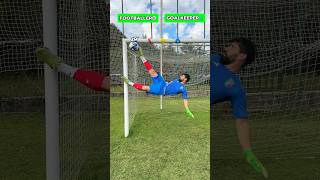 FOOTBALLER VS GOALKEEPER HEIGHT KICK CHALLENGE⚽️🧤challenge football soccer foryou [upl. by Quar]