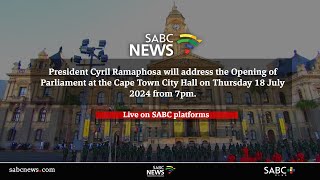 Opening of Parliament at the Cape Town City Hall [upl. by Benni]