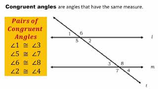 GRADE 9 MATH LESSON Congruent Angles and Solving Congruent Angles [upl. by Kirst]