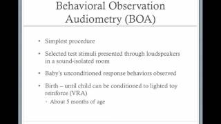 Audiological Assessment of Infants and Children [upl. by Yecrad]