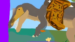 dinosair battle s1irritator vs titanoboa [upl. by Glialentn127]