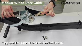 GADFISH Deer Hoist Stand  Manual Winch User Guide [upl. by Fredek]