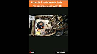 Artemis 2 astronauts train for emergencies with Orion spacecraft ahead of 2025 moon launch Shorts [upl. by Leverett]