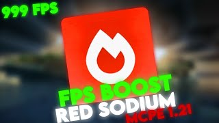 FPS BOOST FOR MCPE 121   RED SODIUM  REDUCE LAG [upl. by Philps]