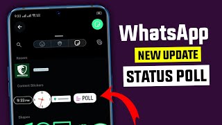 WhatsApp status polls update  WhatsApp create polls status update 2025 [upl. by Enirod]