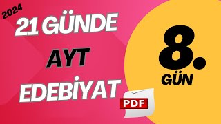 2024 AYT EDEBİYAT KAMPI 8GÜN 21 GÜNDE AYT EDEBİYAT [upl. by Illib]