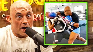 quotHE NEARLY KLLED HIS TRAINERquot Joe Rogan REACTS To Mike Tyson NEW Training Footage At 58Yrs Old [upl. by Subir630]