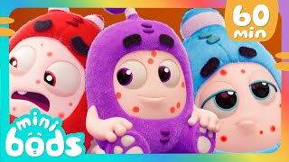 Contagious 😷  Minibods  Mini Oddbods  Baby Oddbods  Funny Cartoons For Kids [upl. by Adriena]