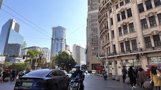 Tour Shanghai City 4K｜Julu Road｜Jingan District ｜Hongkou District ｜ Yangpu District ｜ Huangpu [upl. by Linskey]