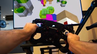 Minecraft Steering Wheel Parkour [upl. by Grange636]