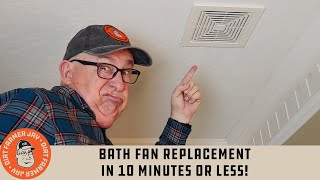 Bath Fan Replacement in 10 Minutes or Less [upl. by Woodley]