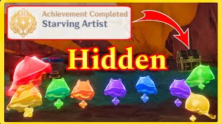 Starving Artist Natlan 52 Hidden Achievements  Hued Monetoo Puzzle [upl. by Berlauda]