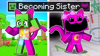 Becoming CATNAP SISTER in Minecraft [upl. by Evania759]