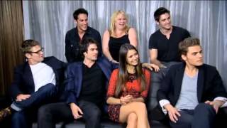 EW The Vampire Diaries Live Interview Comic Con 2012 [upl. by Kempe]