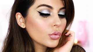 Winter White Makeup  Cat Eye Makeup Tutorial [upl. by Laenahtan]