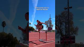 What is a heptathlon🤔 heptathlon heptathlete trackandfield [upl. by Ddat177]