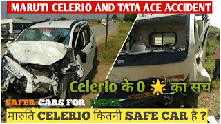 Maruti Suzuki Celerio Badly Damaged On Impact From Tata Ace  Truth Of Celerio Safety  Nikhil Rana [upl. by Stearne]