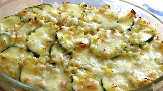 Gratin de courgettes au four recette facile et délicieuse  Easy Zucchini Gratin Recipe [upl. by Kistner560]