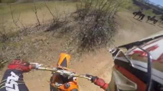 KTM SX 380 2 Stroke test riding [upl. by Loginov]