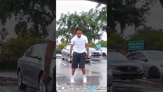 Deshae Frosts Camera Man Don Dances in the Rain to Ice Box by Omarion deshaefrost omarion shorts [upl. by Oiruam]