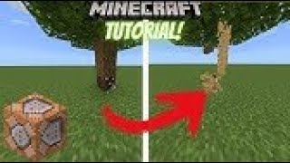 How to make instantbreak trees on minecraft bedrock with commands [upl. by Lladnor207]