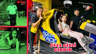 GECE GİZLİ EĞLENCE MERKEZİNE GİRDİK  EYVAH YAKALANDIK GamzeKarta gokkusagimersin [upl. by Icrad259]