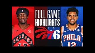 quotToronto Raptors vs Philadelphia 76ers Highlights  Game Recap amp Top Playsquot [upl. by Margaret]