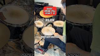 Easy Double Pedal Drum Fill RLKK Beginner Drum Lesson drums [upl. by Aisad908]