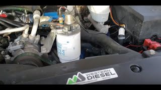 Duramax fuel filter relocation kit [upl. by Sirenay]