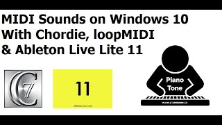 Use MIDI Sounds With Chordie loopMIDI amp Ableton Live [upl. by Andromache602]